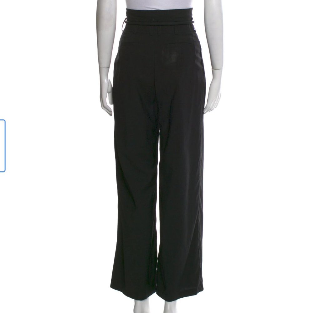 ZIMMERMANN Wide Leg Lace-Up Belted Pants – Black, XS | Designer Size 0 - Picture 3 of 3